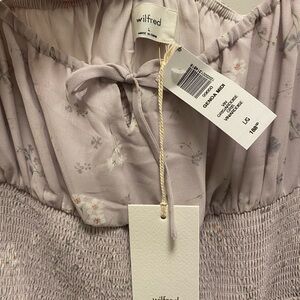 Aritzia Wilfred Lilac Floral Dress